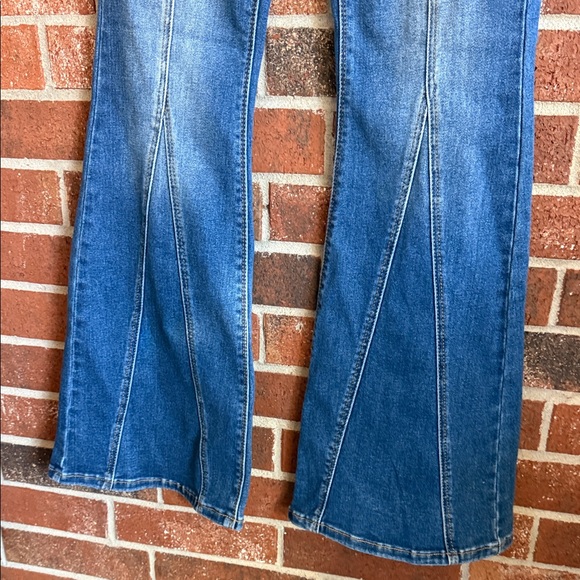 Risen flare jeans size 7/28 blue denim women's - Picture 3 of 4